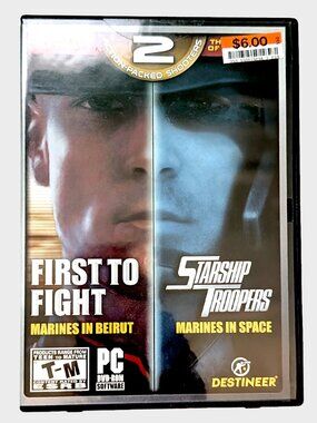 First to Fight Starship Troopers Video Games PC Computer 2007 Retro Collectible